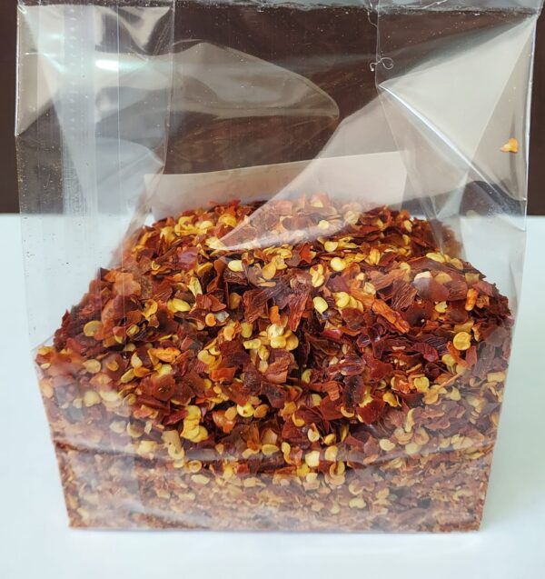 Peperoncino secco piccante a scaglie